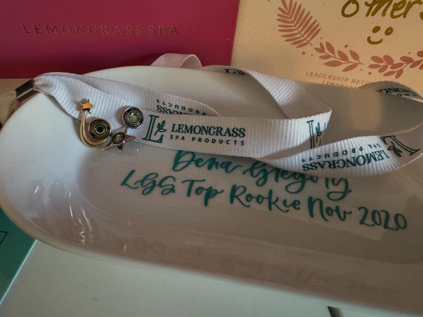 I was able to add my FIVE year pin to my lanyard! This milestone means so much to me. As a military spouse, getting to celebrate any work anniversary—let alone five years—is something truly special. And honestly? I wouldn’t be here without YOU. Your support, your messages, your orders, your comment, your love… it’s all been such a huge part of this journey. 💛 Thank You! #fiveyears #cleanbeauty #nontoxicskincare